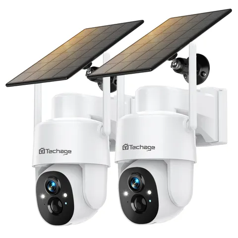 Solar Security Cameras Wireless Outdoor, 2K WiFi Cameras for Home Security