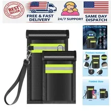 2 Pack Faraday Bags,Portable Faraday Key Fob Protector EMP Protection Bags,Fa...