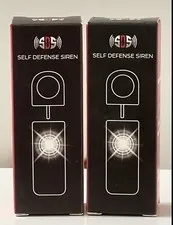 2 Pack Self Defense Siren Personal Portable Keychain Security Alarm NEW