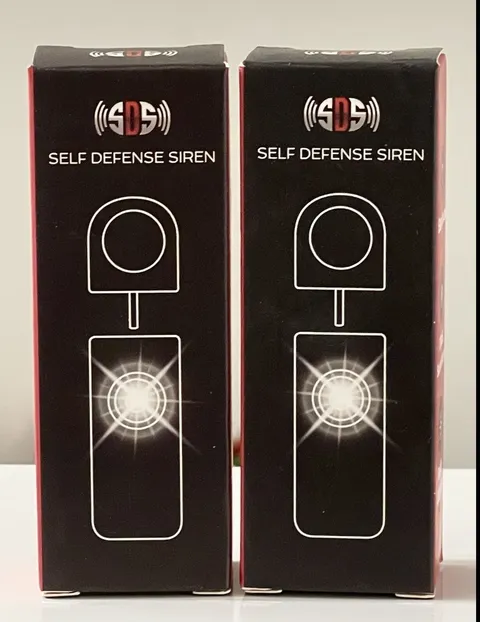 2 Pack Self Defense Siren Personal Portable Keychain Security Alarm NEW