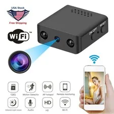 WiFi Mini Camera HD Night Vision USB Powered Easy Install Home Office Monitoring