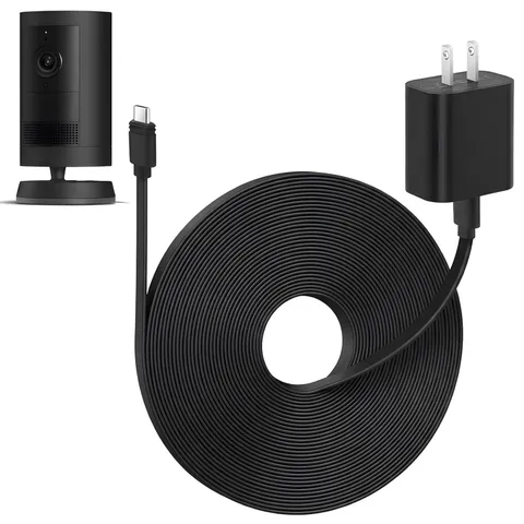 25Ft Weatherproof Power Adapter for 𝐑𝐢𝐧𝐠 Spotlight Cam Plus/Pro