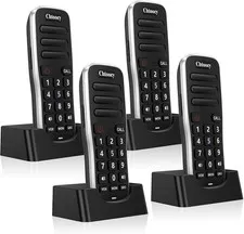 Chtoocy Intercoms Wireless 1 Mile Long Range for House Business Office 4 Pack