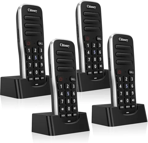Chtoocy Intercoms Wireless 1 Mile Long Range for House Business Office 4 Pack