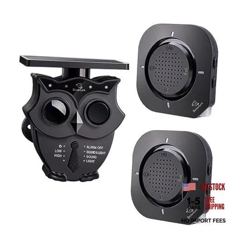Driveway Alarm Systems Weatherproof Outdoor Motion 2Receivers and 1Sensor