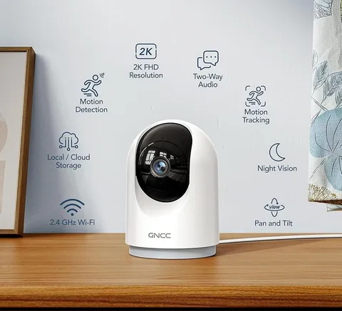 5G Indoor WiFi Camera 4Pack - Home Security, Baby & Pet Monitor, App Control, Ni