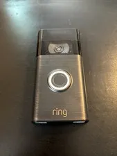 Ring Video Doorbell Night Vision Motion Activated Wi-Fi Black Wireless Alexa