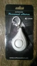 📢 SafeSound Personal Alarm📣 Keyring~White~Original Name Brand~Safe Sound~125DB