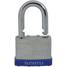Faithfull QC0150 Laminated Steel Lock 50mm 3 Keys