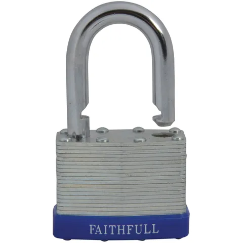 Faithfull QC0150 Laminated Steel Lock 50mm 3 Keys