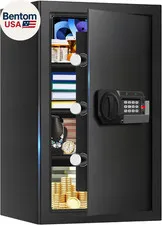 5.1 Cuft Home Safes Water and Fireproof, Large Safety Box Fireproof Waterproof w