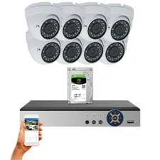 Evertech 16 Ch DVR 8x HD 1080p Home CCTV All Weather Security Camera System 2TB