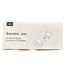 Septekon Camera Outdoor, 1080P WiFi Home Security Surveillance S40 White