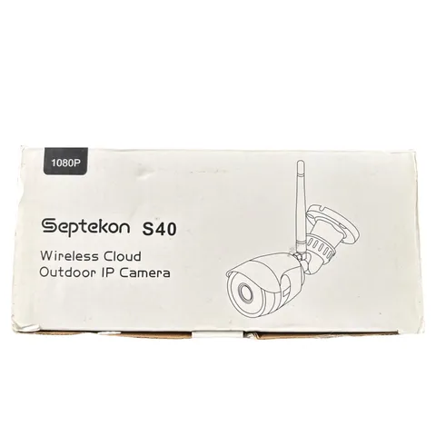 Septekon Camera Outdoor, 1080P WiFi Home Security Surveillance S40 White
