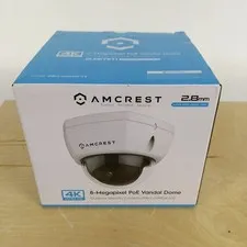 Amcrest IP8M-2493EW-V2 4K 8MP PoE Dome Security Camera 2.8mm New Sealed