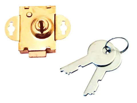 Prime-Line Brass Plated Steel Counter Clockwise Mailbox Lock (Pack of 5)