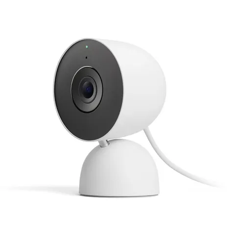 Google Nest Indoor Smart Security Camera (Wired, 3rd Gen) - Snow