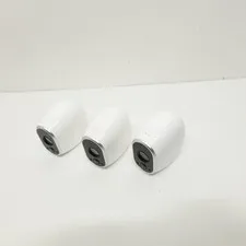 Lot of 3 Netgear Arlo HD Wireless Security Cameras VMC3030 Indoor Outdoor White