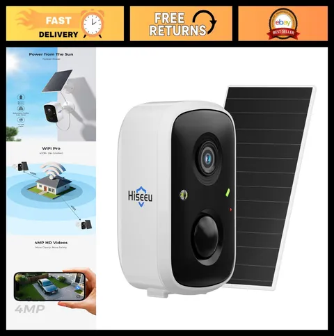 Wireless Outdoor Security Cameras, 5G/2.4G WiFi, Solar Powered, Motion Detection