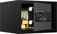 Compact 0.4 Cub Security Safe with Keypad, Alarm, and Removable Shelf