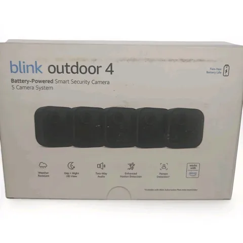 5 PACK Blink Outdoor 4 (4th Gen) Battery Powered Camera (BOB1N4LM4J)Module Incld
