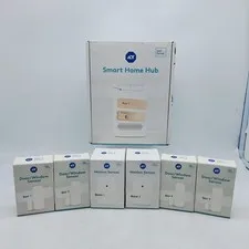 NEW ADT Self Setup Smart Home Hub w/ 2 Motion & 4 Door Window Sensor Alarm