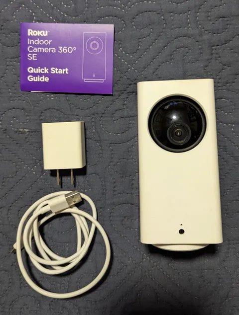 Roku Indoor Camera 360° for Home Security Camera with 1080p HD Color Untested