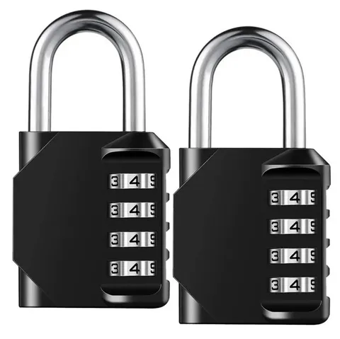 1 pc 4 Digit Combination Padlock Waterproof Heavy Duty Resettable Security Lock