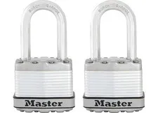 Master Lock M1XTLF 1.75" Magnum Laminated Steel Padlock W/1.5" Shackle 2-Pack