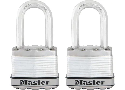Master Lock M1XTLF 1.75" Magnum Laminated Steel Padlock W/1.5" Shackle 2-Pack