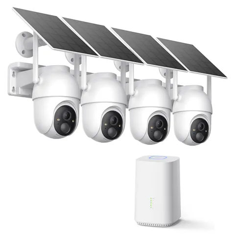 ELYSOO Solar Security Cameras Wireless Outdoor, 64GB Local Storage Included, ...