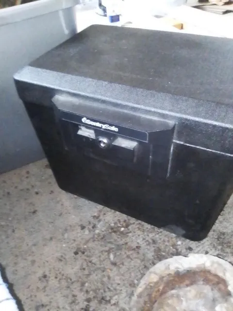 SentrySafe Portable Fire Safe Key Lock Black 30 Min Fire Rating Model 1170