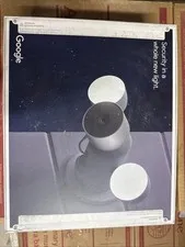 Google Nest Cam with Floodlight Outdoor Camera White ( GA02411-US) - New/Damaged