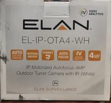 Elan EL-IP-OTA4-WH IP PoE Turret Surveillance Camera
