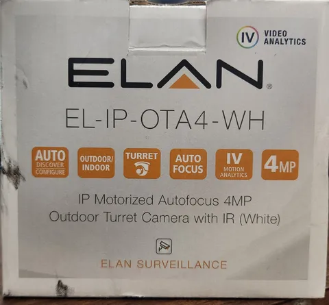 Elan EL-IP-OTA4-WH IP PoE Turret Surveillance Camera