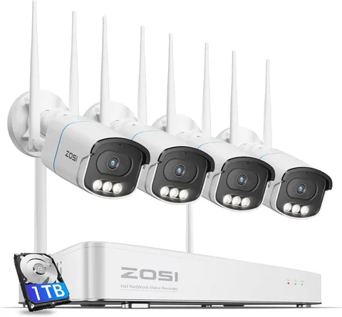 ZOSI 1TB 4K NVR CCTV Wifi Camera Security Color Night Vision System CCTV Outdoor