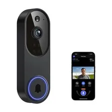 Wireless Doorbell Camera M52, 1080 Security Camera Outdoor/Indoor