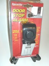 Door Stop Portable Alarm With Motion Detector, 118db 9volt Sensitivity Control! 