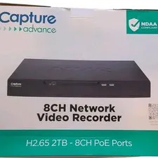 Capture R2-NVR8C2TB 8 Channel 8MP NVR with 2TB HDD & NDAA (New In Box)