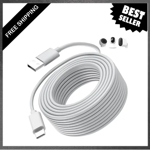 33ft USB C Power Extension Cable for Security Cameras CCTV USB to USB C Long
