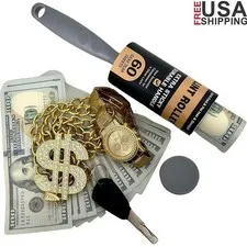 Lint Roller Hidden Safe Compact Dual Function Security Storage Travel Accessory