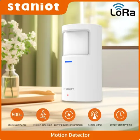 Lora Version Wireless PIR Motion Detector 500M Communication Distance with Anti-