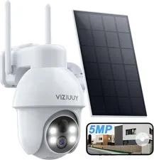 VIZIUUY 5MP Solar Security Camera Outdoor, Wireless Battery Powered Security Cam