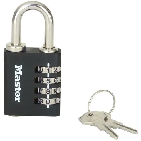 Master Lock 7641EURDBLK 40mm Repeatable Combination Lock