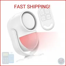 Luckydeer 125dB Loud Motion Sensor Alarm with 328ft Remote Control (40ft PIR Det