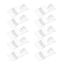 10 Sets Acrylic Transparent Buckle Hasps for Home and Office - Hinge Latch