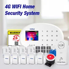 Tuya Smart App Notification 4G/WiFi Anti-theft Alarm 433mhz Wireless Alarm Syste