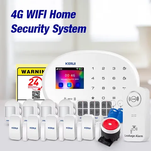 Tuya Smart App Notification 4G/WiFi Anti-theft Alarm 433mhz Wireless Alarm Syste