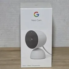 Google Indoor Nest Security Cam 1080p (Wired) - 2nd Generation - Snow - New