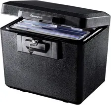 SentrySafe 1170 Fireproof Document Box 13.6x15.3x12.1" 0.61cf Key Lock